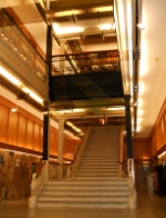 The grand staircase at Grand Trunk Railway headquarters